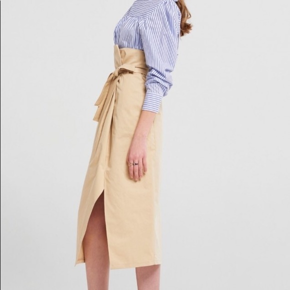 Lora wrap skirt with belt - Picture 3 of 4